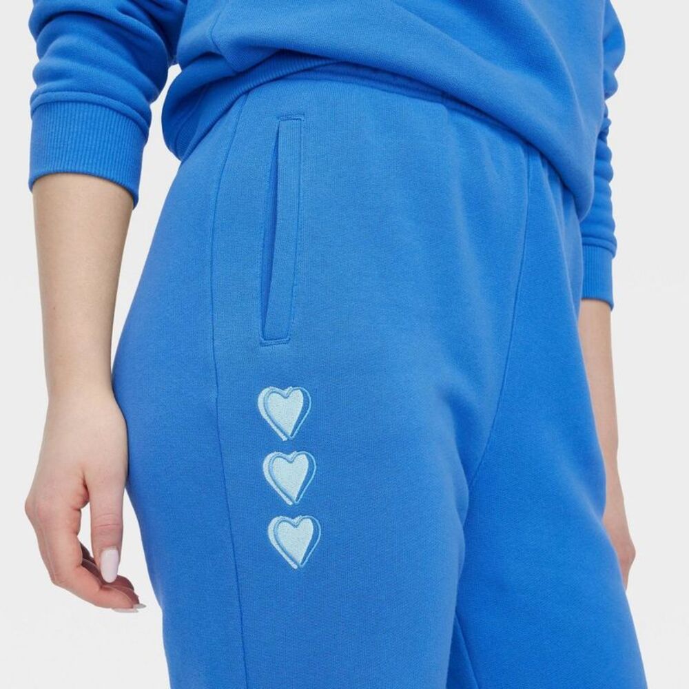 Women's Jogger Sweatpants Light Aqua - Roller Rabbit L - Picture 4 of 5
